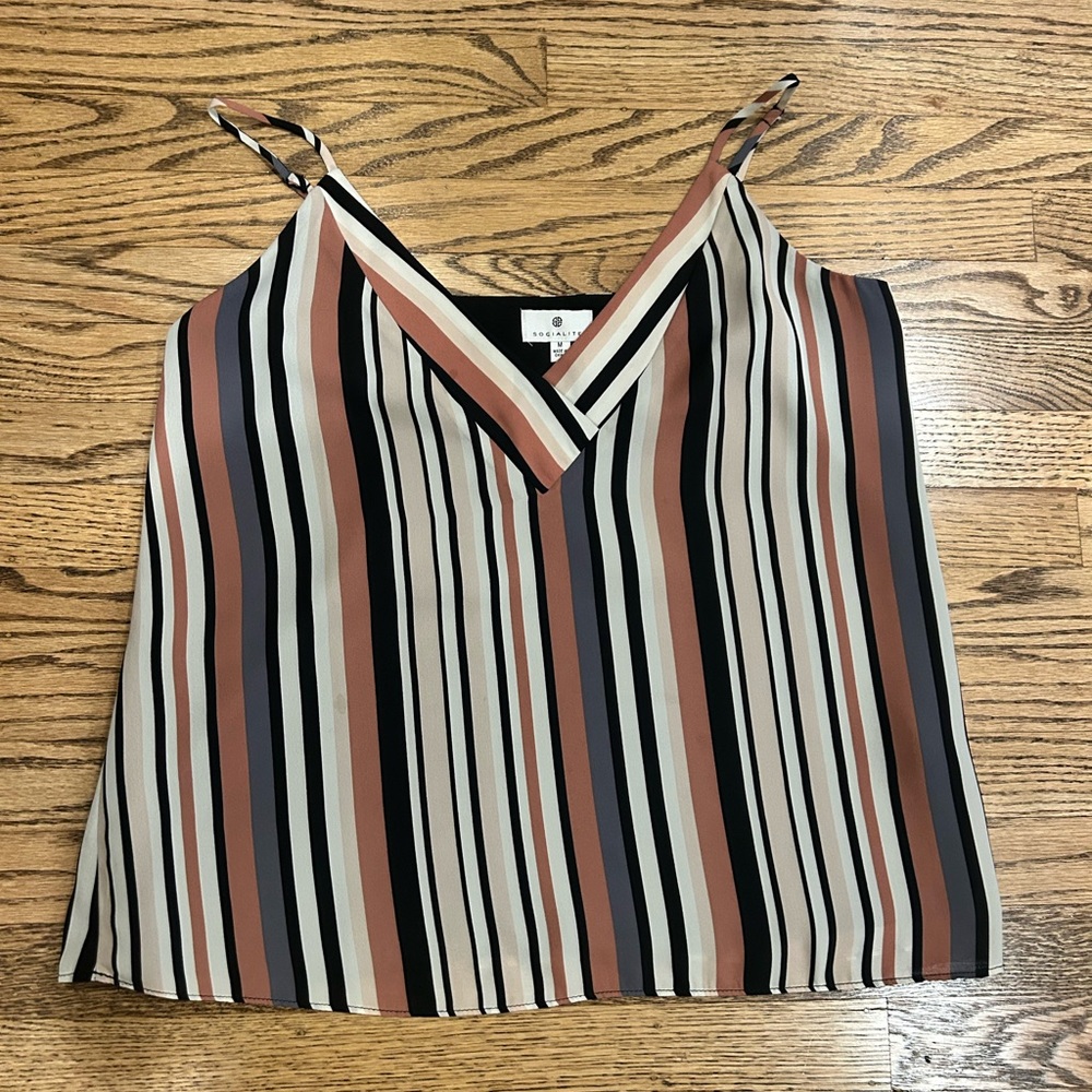 Socialite Multicolor Striped Top